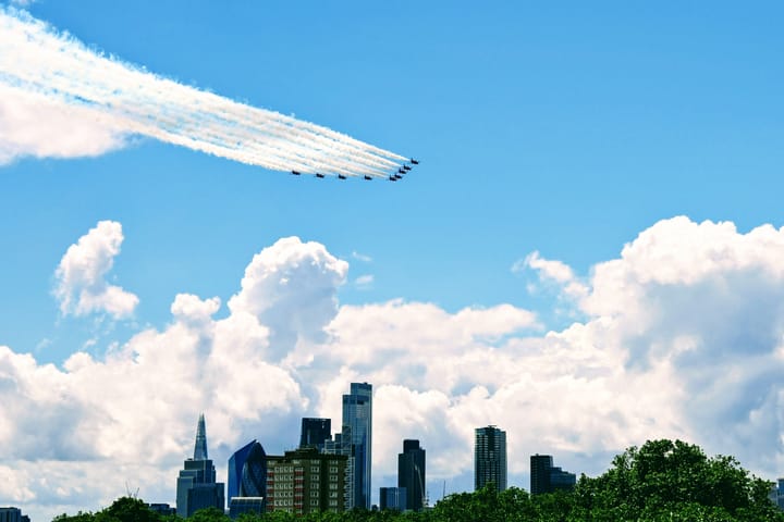 Celebrating the King's Birthday: A Spectacular Display Over London